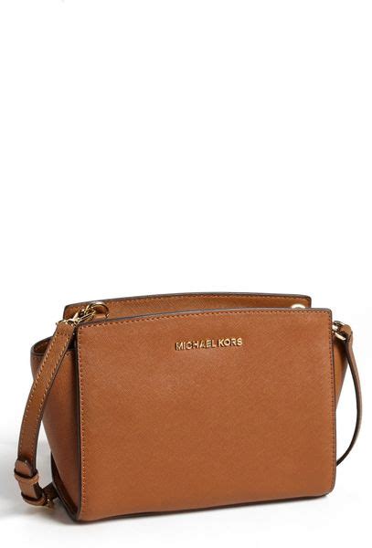 michael kors selma eyelet crossbody satchel|Selma Medium Saffiano Leather Crossbody Bag .